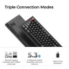 Mechaninė pilno dydžio (100 %) klaviatūra Keychron V6 Ultra 8K – QWERTY, Bluetooth, RGB LED, juoda