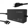 Cablexpert NPA-AC-PDQC65-01 65 W PowerDelivery GaN USB Type-C greitasis įkroviklis, juodas
