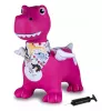 Pripučiamas šokinėjantis dinozauras Jamara HoppyDoo Dino su sparnais rožinis su pompa 466008