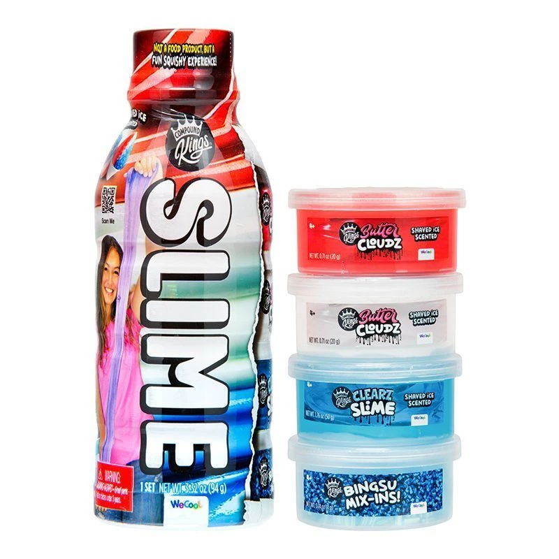Slime rinkinys WECOOL Compound Kings – įvairiaspalviai slime buteliukai