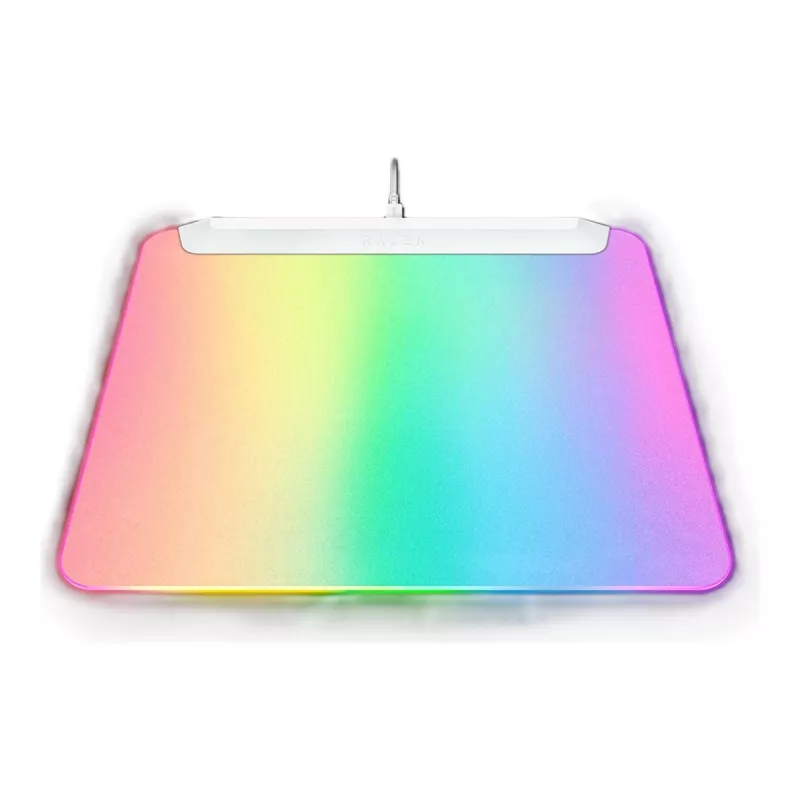 Žaidimų pelės kilimėlis Razer Firefly V2 Pro White – RGB apšvietimas, USB maitinimas, neslystanti bazė
