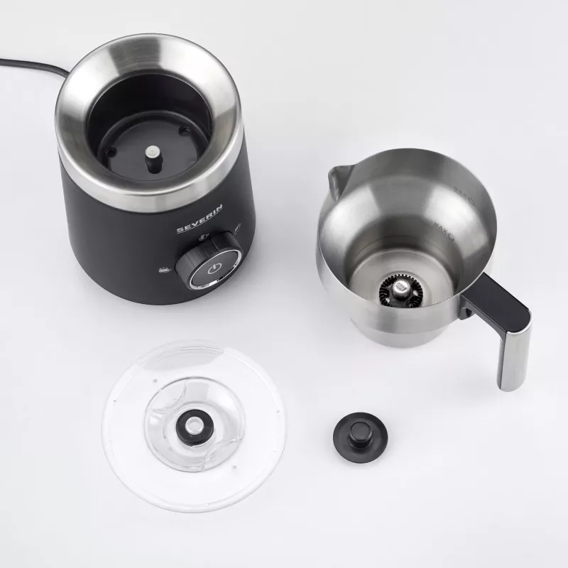Severin SM 3585 Pieno putotuvas automatinis juodas - sidabrinis