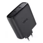TRUST Maxo 100W 2 prievadų USB-C GaN įkroviklis – 100 W, 2× USB-C, 20 V maks., 2 m laidas, juodas