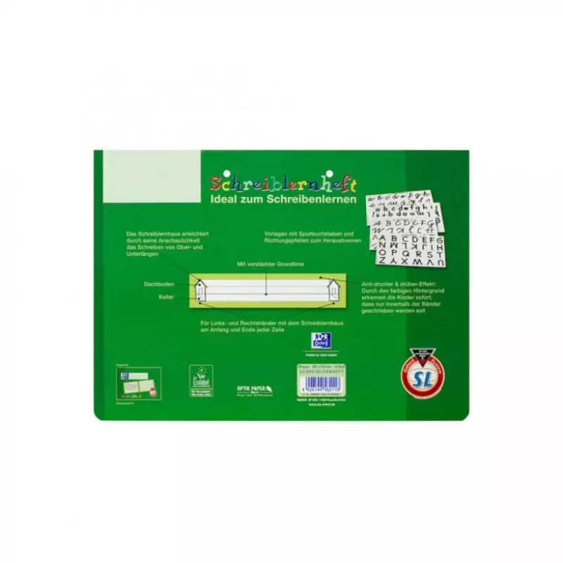 Užrašų knygelė Oxford 100050089 A4 žalia 80 g/m²