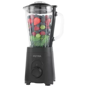 Blenderis su stikliniu ąsočiu Petra PT5531MBLKVDE juodas