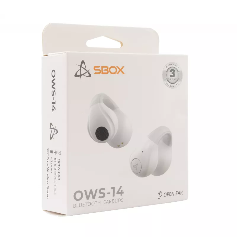 Ausinės SBOX EB-OWS14 Baltos
