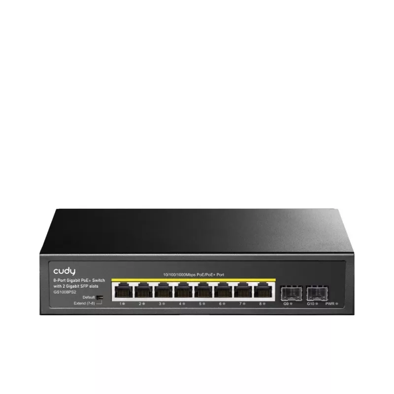 Cudy GS1008PS2 nevaldomas jungiklis Gigabit Ethernet 8 prievadų PoE