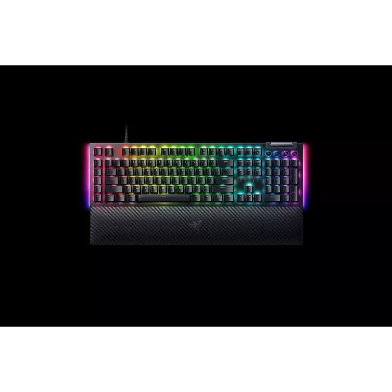 Razer BlackWidow V4 – geltoni linijiniai jungikliai – mechaninė žaidimų klaviatūra