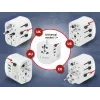 Kelioninis adapteris GEMBIRD TPA-EU2A1C15-01-W — 15W, kištukas E tipas, 2× USB-A + 1× USB-C, 100–250V