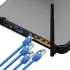 Extralink LAN Patchcord Kat.6A RJ-45 Cat6a 1m mėlynas
