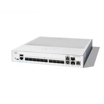 Tinklo jungiklis Cisco Catalyst C1300-12XS valdomas L2/L3, 12 x 10Gb SFP+, 240 Gbit/s, 16k MAC, montuojamas į stelažą, pilka