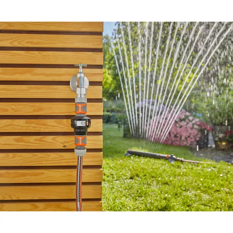 Gardena AquaCount 18350-20 vandens skaitiklis, juodos/pilkos/oranžinės spalvos
