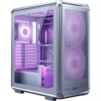 PC korpusas Cooler Master MasterFrame 500 Mesh – juodas su permatomu šonu