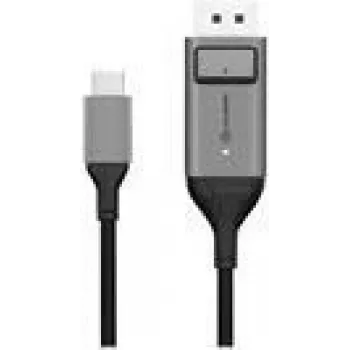 ALOGIC Ultra - DisplayPort laidas - USB-C (kištukas) į DisplayPort (kištukas) - 1,0 m - 4K palaikymas - Kosminė pilka (ULCDP01-SGR)