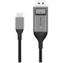 ALOGIC Ultra - DisplayPort laidas - USB-C (kištukas) į DisplayPort (kištukas) - 1,0 m - 4K palaikymas - Kosminė pilka (ULCDP01-SGR)