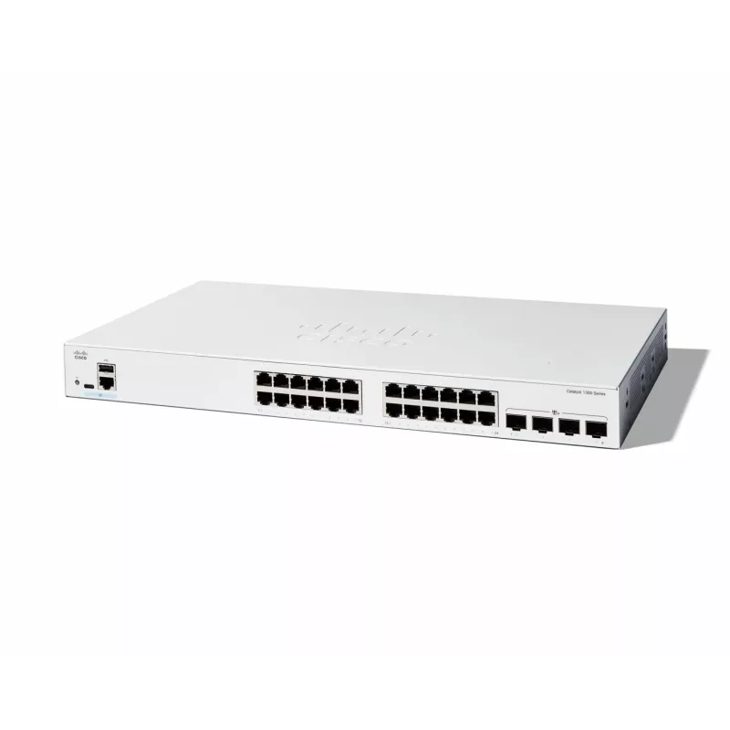 Valdomas tinklo jungiklis Cisco Catalyst 1300-24T-4X, 24 prievadai GE, 4x10GE SFP+