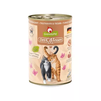 Granatapet DeliCatessen kalakutiena ir fazanas – šlapias kačių ėdalas 400 g