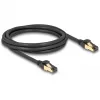 DeLOCK RJ45 Cat.6A S/FTP tinklo kabelis, vyras–vyras, 2 m, juodas