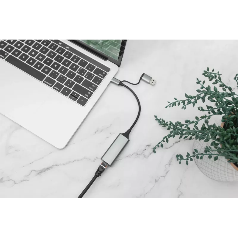 USB Type-C Gigabit Ethernet Adapterius Digitus DN-3028