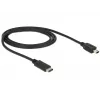 USB laidas DeLOCK 83603 USB 2.0 1m USB C Mini-USB B Juodas