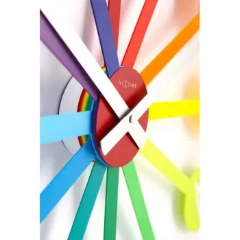 NeXtime Colour Guide sieninis laikrodis 2995di, Ø 60 cm, vaivorykštinis