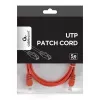Patch kabelis CAT5E UTP 1,5m raudonas PP12-1.5M/R Gembird
