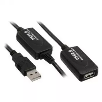 USB laidas Kindermann 5771000115 USB 2.0 15 m juodas