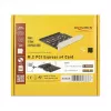 PCIe sąsajos plokštė DeLOCK 89888, 4x M.2 SATA