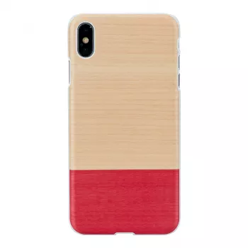 Apsauginis dėklas iPhone XS Max man and wood – baltas miss match