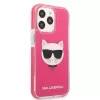 Karl Lagerfeld KLHCP13XTPECPI iPhone 13 Pro Max 6,7 colio kietas dėklas Fuchsia/FUSCHIA Choupette Head