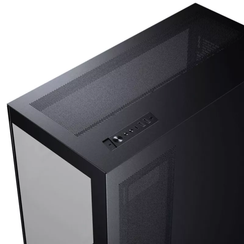 PHANTEKS NV-Series NV5 MK2 ATX korpusas, grūdintas stiklas, DRGB - Satin Black + 3 vnt. M25 Gen2 PWM D-RGB Reverse Blade ventiliatoriai + 1 normalus ventiliatorius - 120 mm