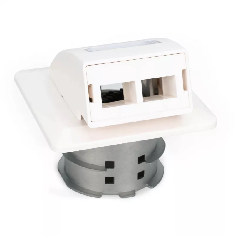 Digitus DN-93201 FTTH plokščias sieninis optinio pluošto lizdas SC/LC adapteriui 86x30x86 mm
