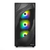Sharkoon REBEL C80G RGB Midi Tower juodos spalvos