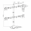 Stalinis laikiklis keturiems monitoriams Sbox LCD-F048 (13-32 colių / 4x8 kg / VESA 100x100)