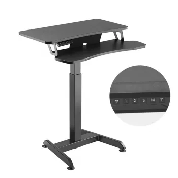 Maclean MC-835 nešiojamas elektrinis reguliuojamo aukščio stalas 72–122 cm, 37 kg, su valdymo skydeliu