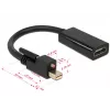 Adapteris DeLOCK 62640 Mini DisplayPort į HDMI 0,25 m juodas