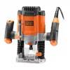 Frezeris/Trimeris Black & Decker KW1200EKA-QS – kompaktiškas frezeris su reguliuojamu gyliu, ergonomiškas dizainas