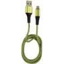 LC-Power USB laidas Micro-USB 1m juodas/žalias (LC-C-USB-MICRO-1M-7)