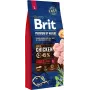 Sausas šunų ėdalas Brit Premium by Nature ADULT L 15 kg — Vištiena, Didelės veislės, Baltymai 27%, Riebalai 14%