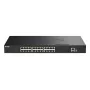 D-Link 28 prievadų Gigabit kraunamas PoE+ išmanusis valdomas tinklo jungiklis su 4 x 10G SFP+ prievadais