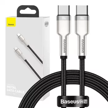 USB-C į USB-C laidas Baseus CATJK-C01, USB 3.2 Gen 1, 1 m, juodas