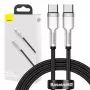 USB-C į USB-C laidas Baseus CATJK-C01, USB 3.2 Gen 1, 1 m, juodas