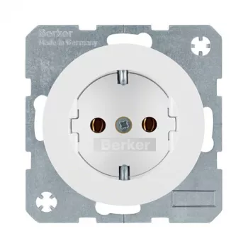 Kištukinis lizdas Type F berker 47432089, 16 A, 250 V, baltas, termoplastikas