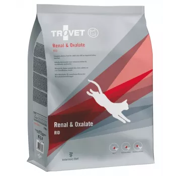 Sausas kačių ėdalas TROVET Renal & Oxalate RID veterinarinė dieta, 2,5 kg, vištiena, šlapimo takų palaikymui