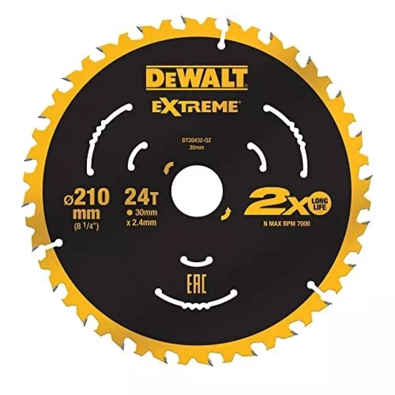 Pjūklo diskas medžiui DeWALT DT20432-QZ 21 cm volframo karbido antgaliais