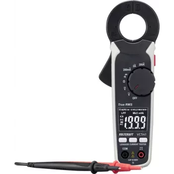 Voltcraft VC541 skaitmeninis nuotėkio srovės spaustuvas 100 µA CAT III 600 V, 2000 skaitmenų