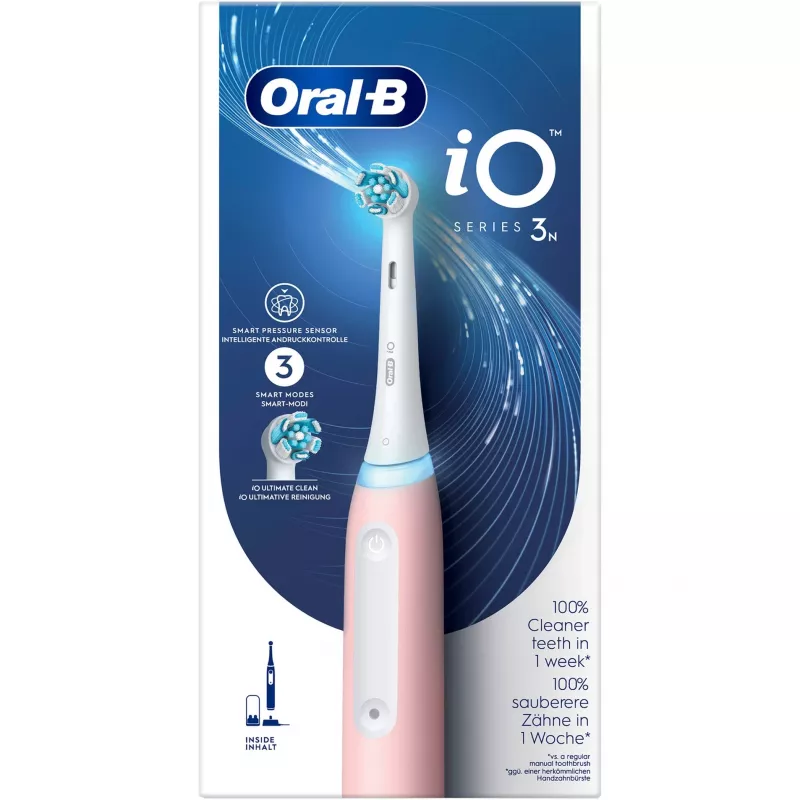 Elektrinis dantų šepetėlis Oral-B iO3N įkraunamas rožinis