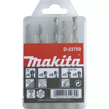 Gręžtų rinkinys Makita – 5 vnt. – 5 mm 6 mm