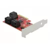 SATA PCI Express x4 kortelė DeLOCK 6 prievadų Low Profile
