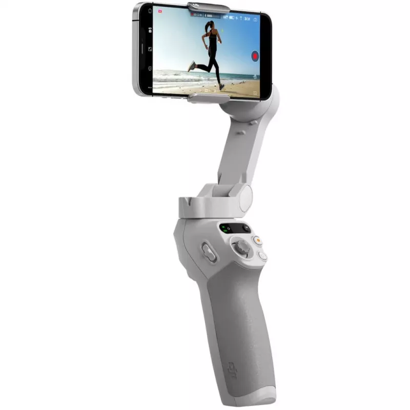 DJI OM SE gimbal pilkas Bluetooth su laikikliu telefonui ir krepšiu, maks. apkrova 290 g
